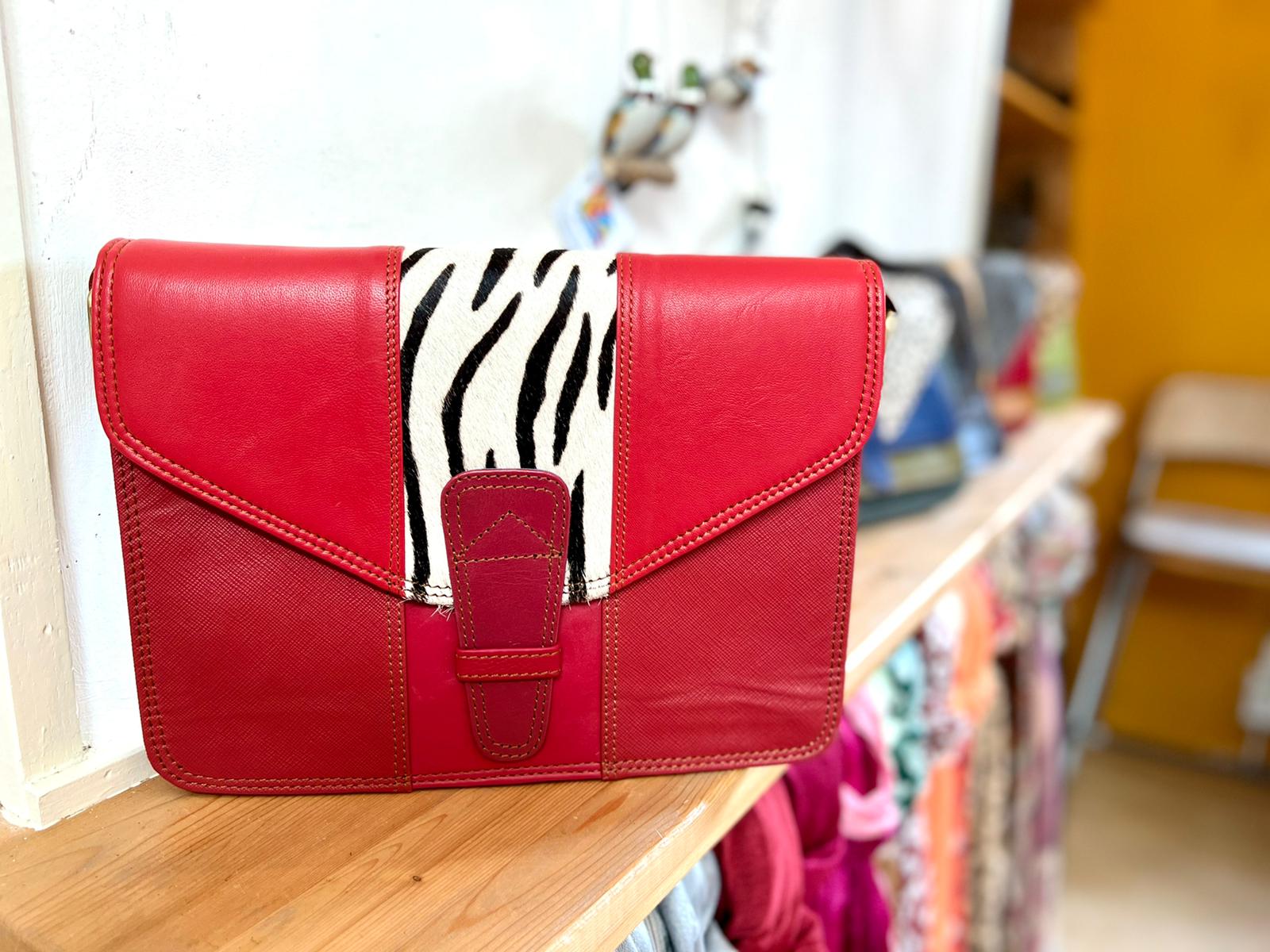 leren tas rood
